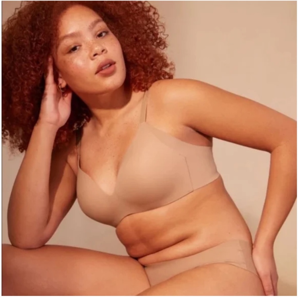Knix Beige Wing Woman Contour Bra Size 6